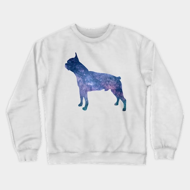 Boston Terrier Out of this World - Space Theme Dog Crewneck Sweatshirt by PawsitiveGifts